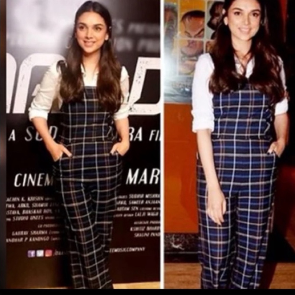 🎉HOST PICK🎉BLOGGER FAV ZARA PLAID CHECK JUMPSUIT - Picture 6 of 8